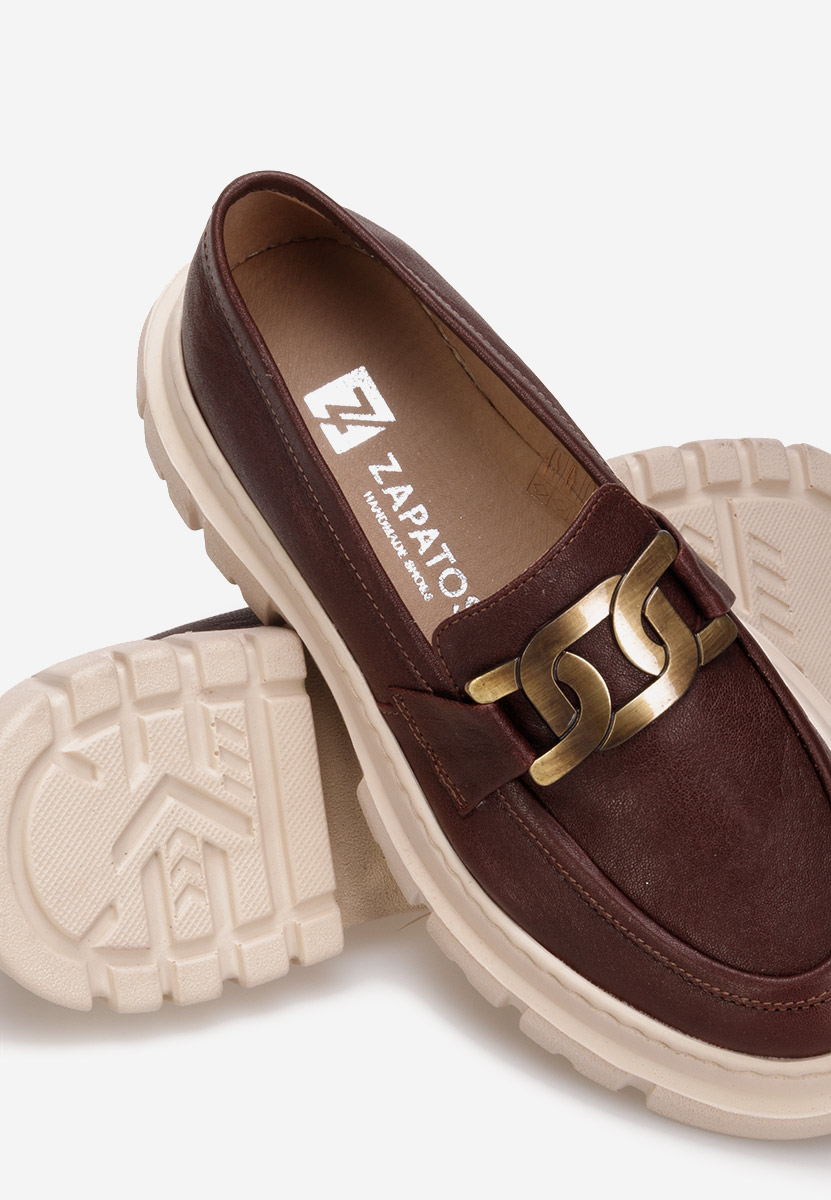 Bordové mokasíny dámské kožené Haza V3 Bordové mokasíny dámské kožené Haza V3