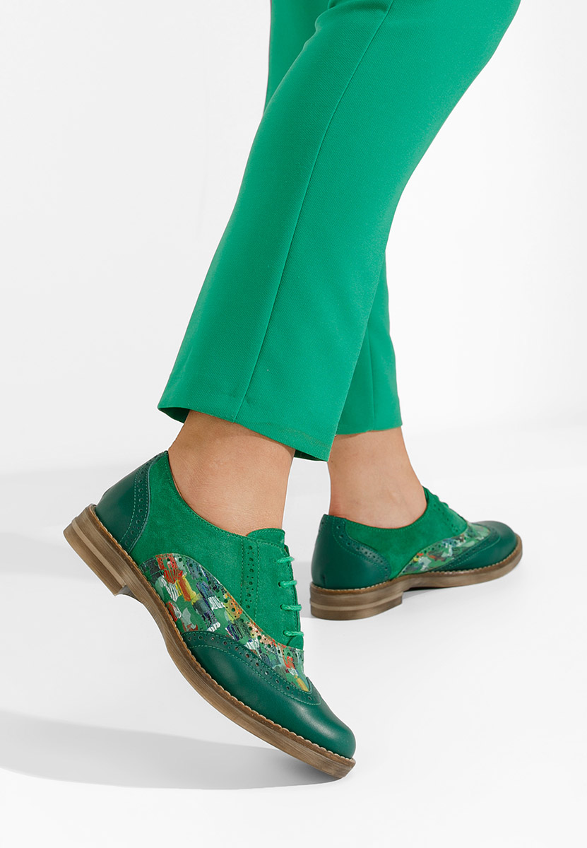 Zelené dámské brogue obuv Emily V2 Zelené dámské brogue obuv Emily V2