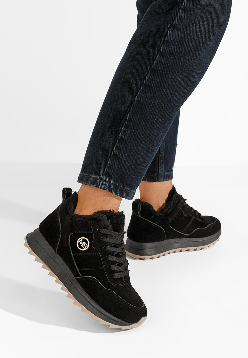 Černé zimní tenisky dámské Lavega