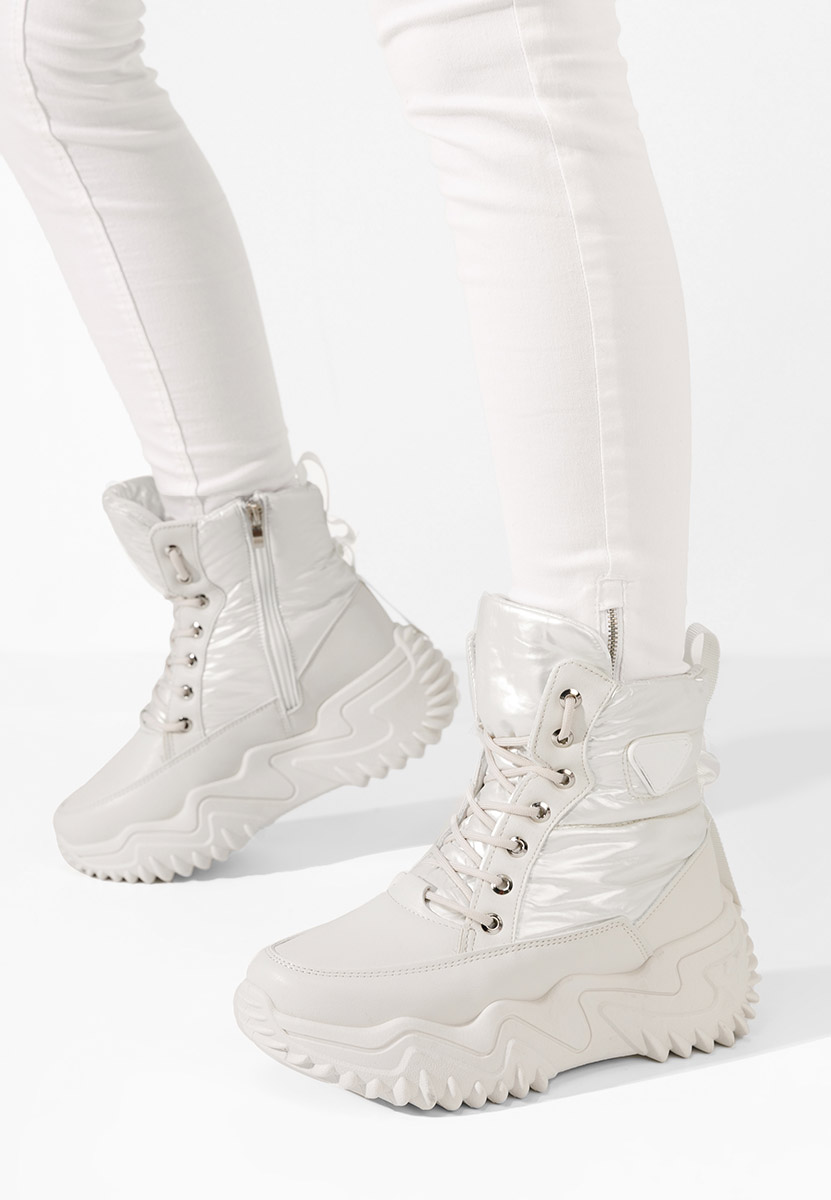 Béžové zimní tenisky dámské Nalonia