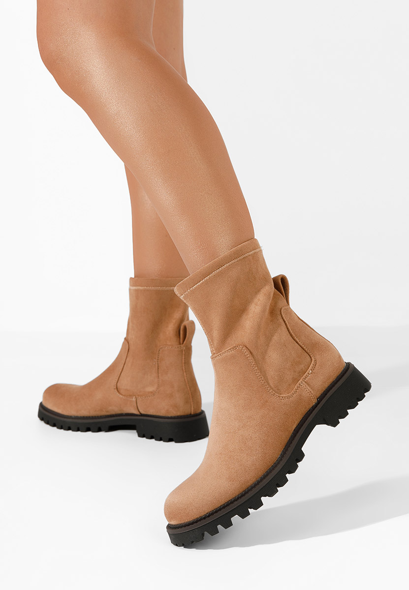 Camelové dámské kotníková obuv Javana