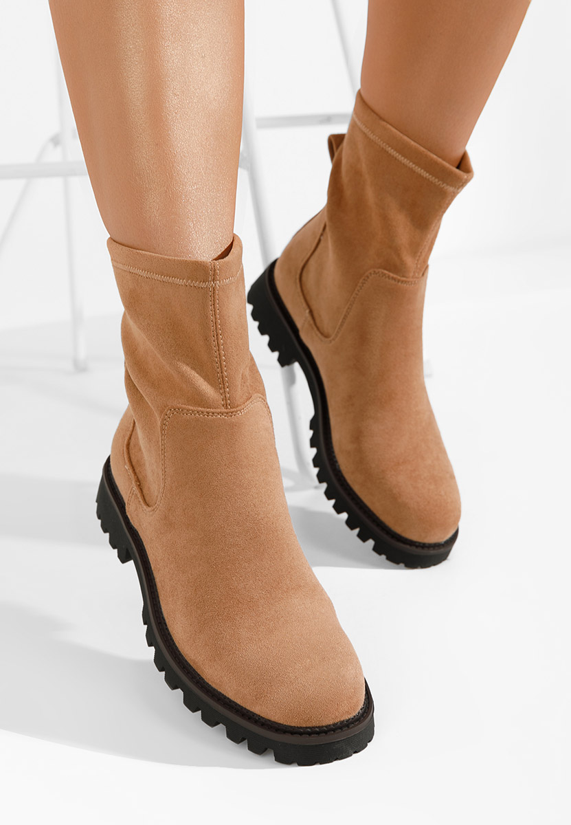 Camelové dámské kotníková obuv Javana