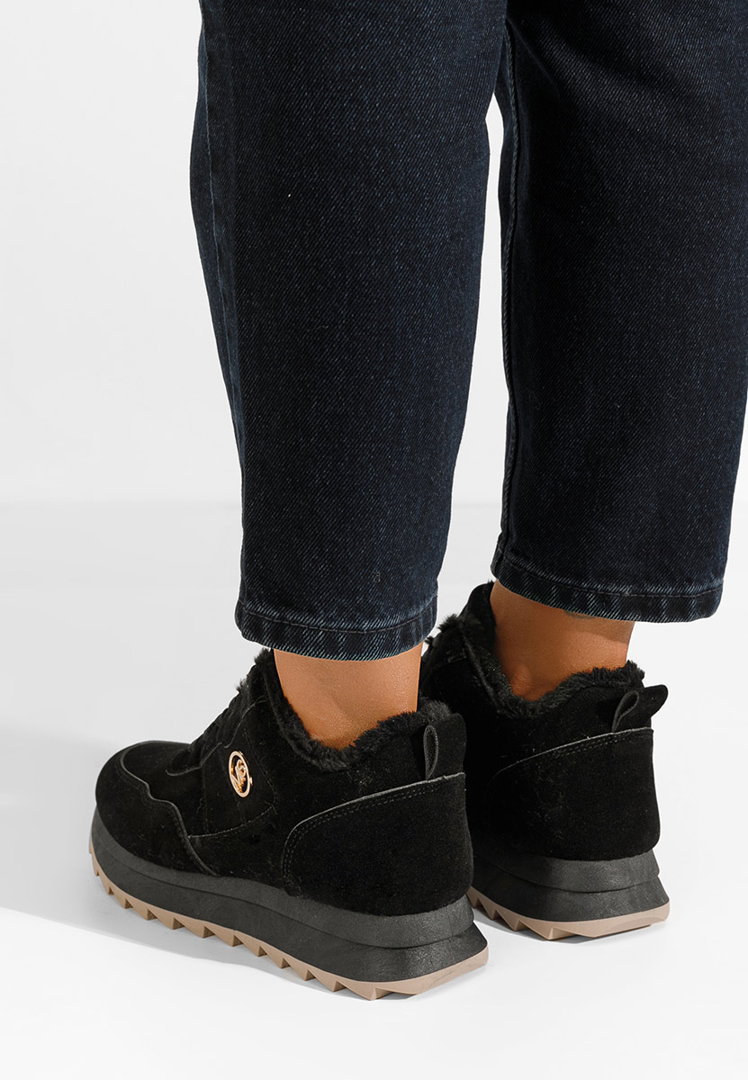 Černé zimní tenisky dámské Lavega