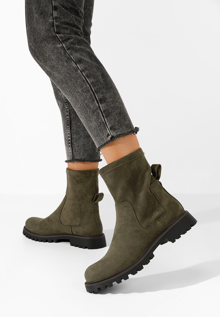 Zelené dámské kotníková obuv Javana