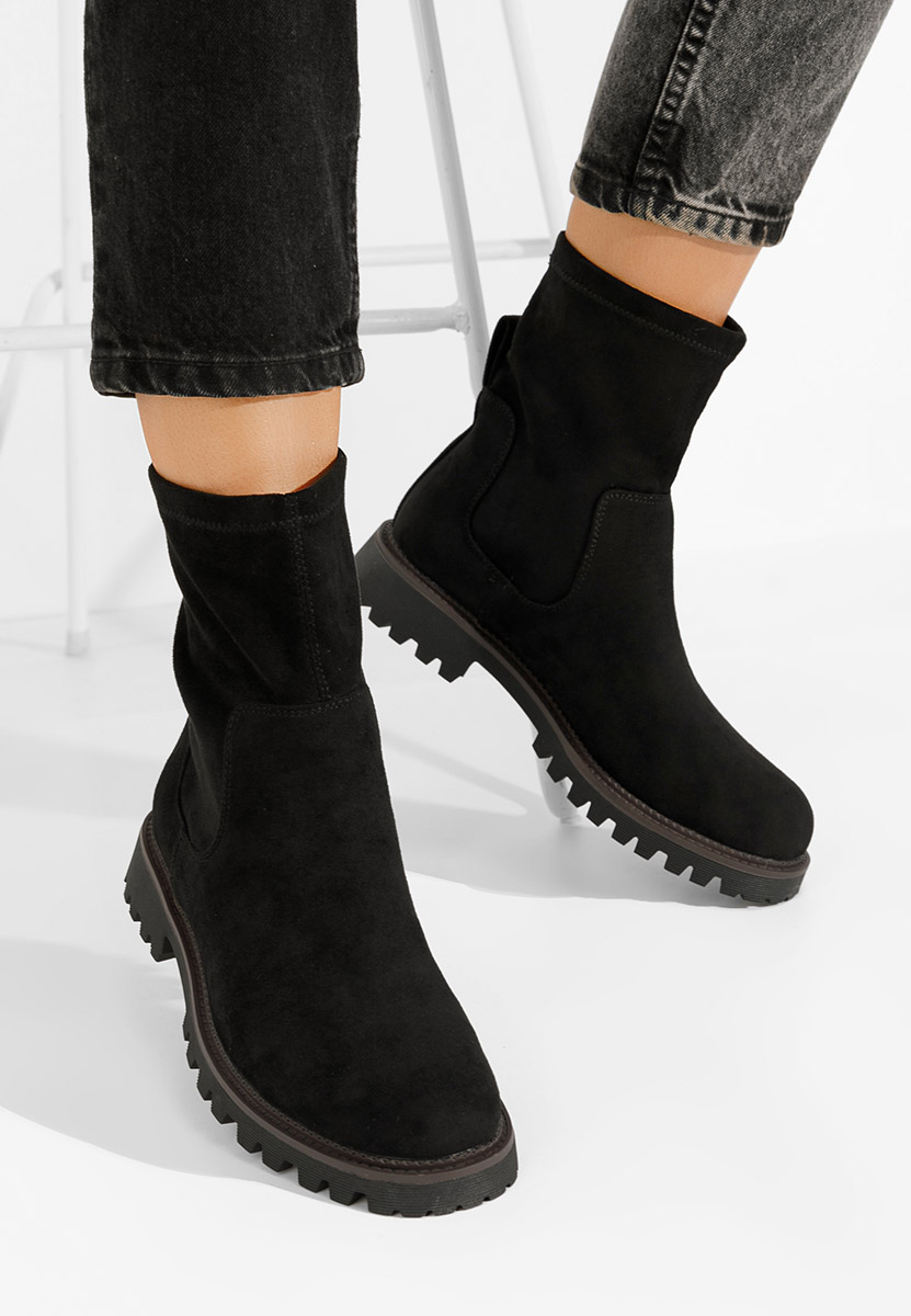 Černé dámské kotníková obuv Javana