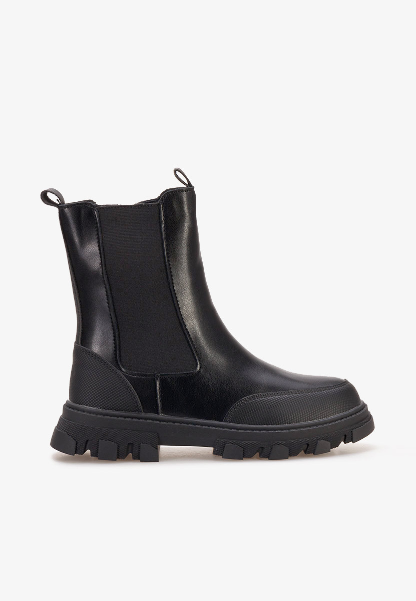 Černé dívčí kotníkové boty Clover