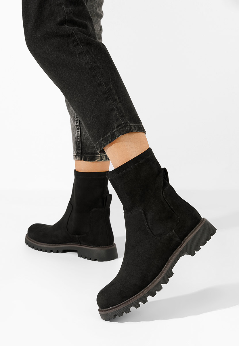Černé dámské kotníková obuv Javana