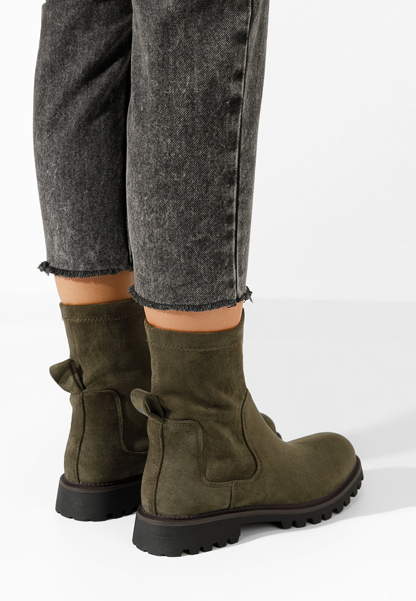 Zelené dámské kotníková obuv Javana