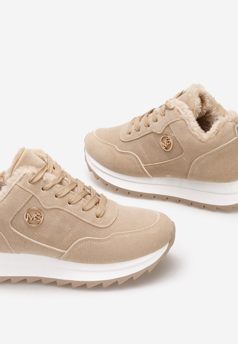 Khaki zimní tenisky dámské Lavega