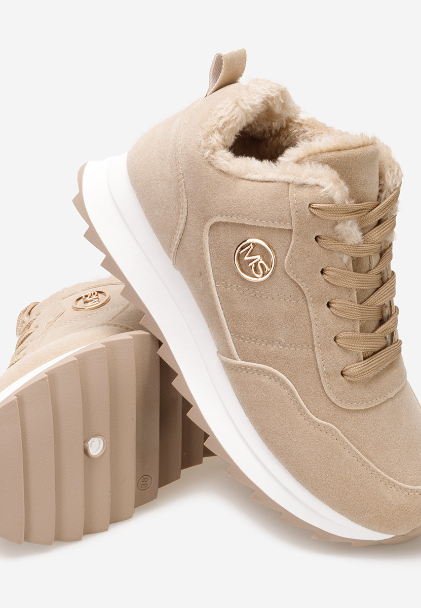 Khaki zimní tenisky dámské Lavega