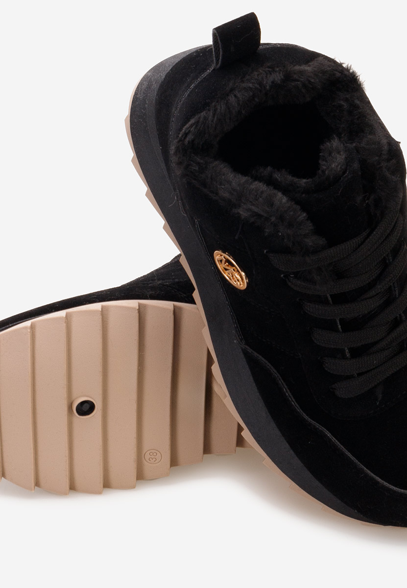 Černé zimní tenisky dámské Lavega