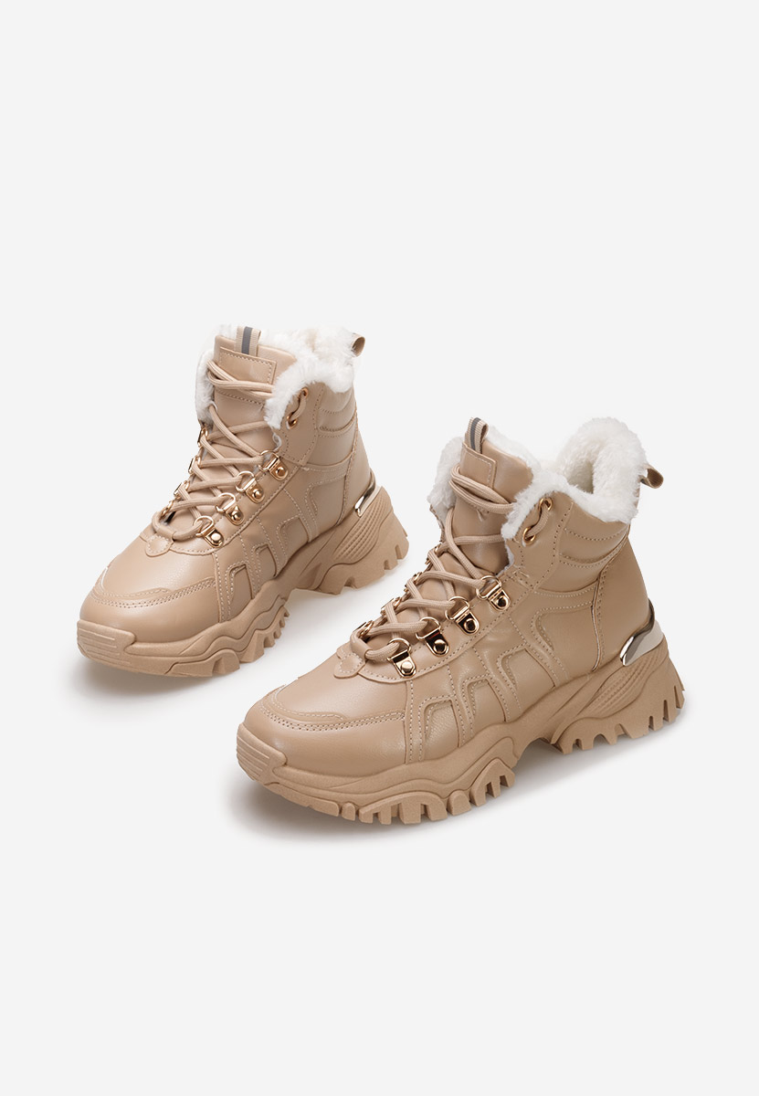 Khaki zimní tenisky dámské Vincia