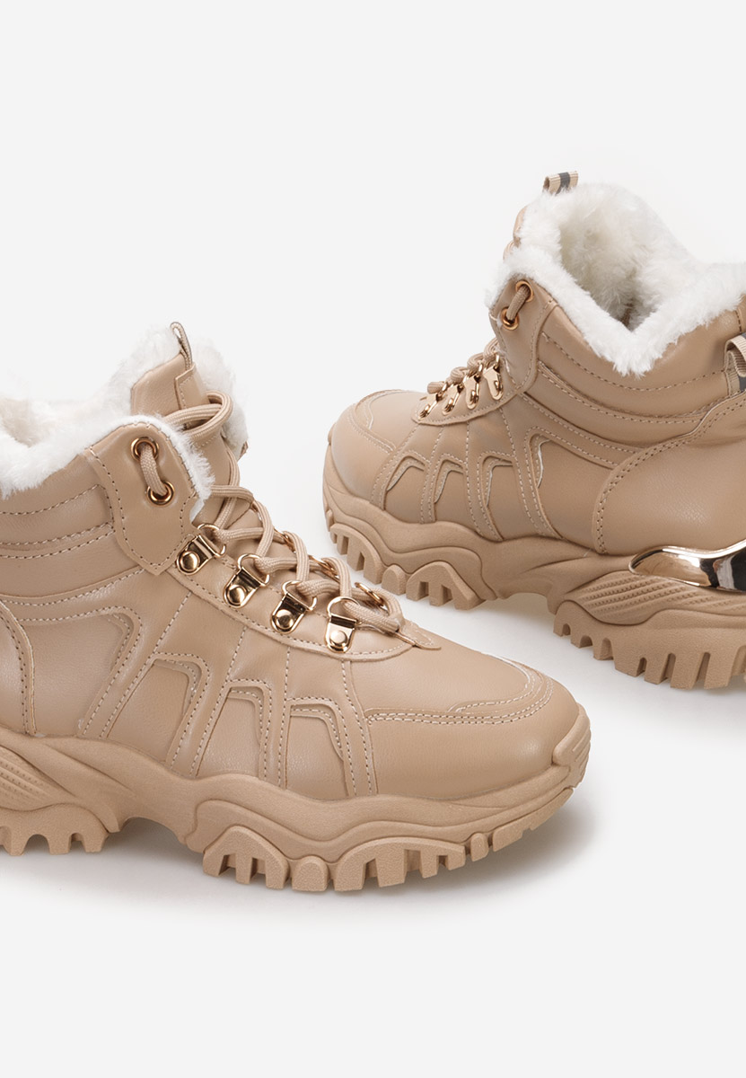 Khaki zimní tenisky dámské Vincia