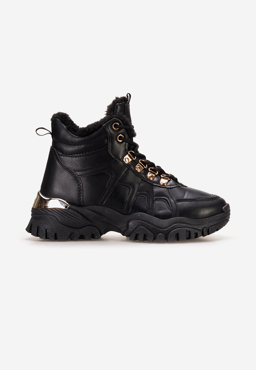 Černé zimní tenisky dámské Vincia