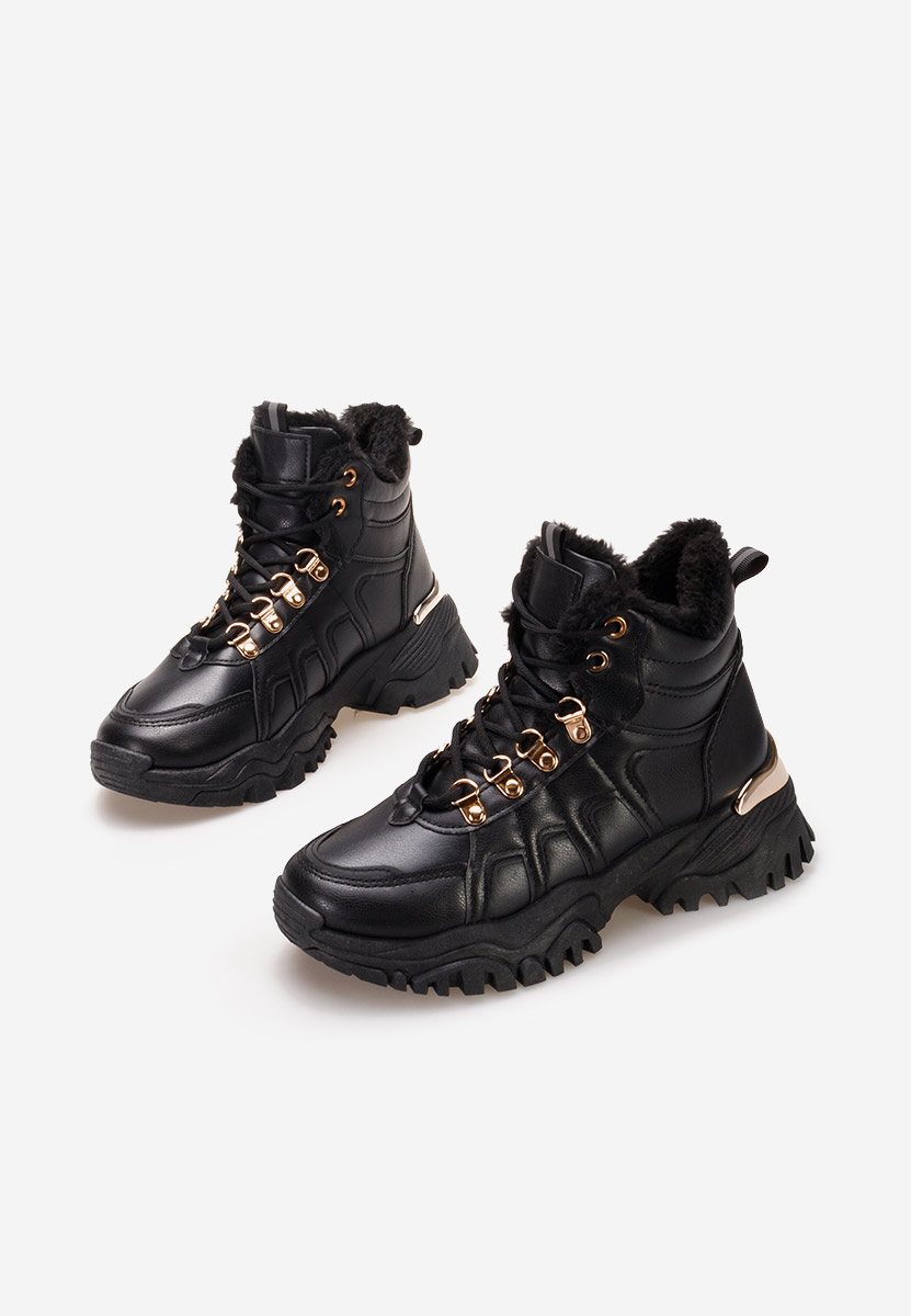 Černé zimní tenisky dámské Vincia