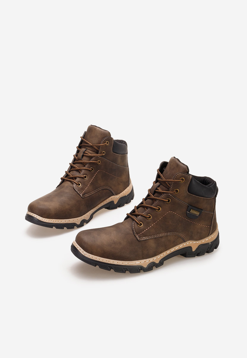 Hnedé pánské kotníkové boty Regan