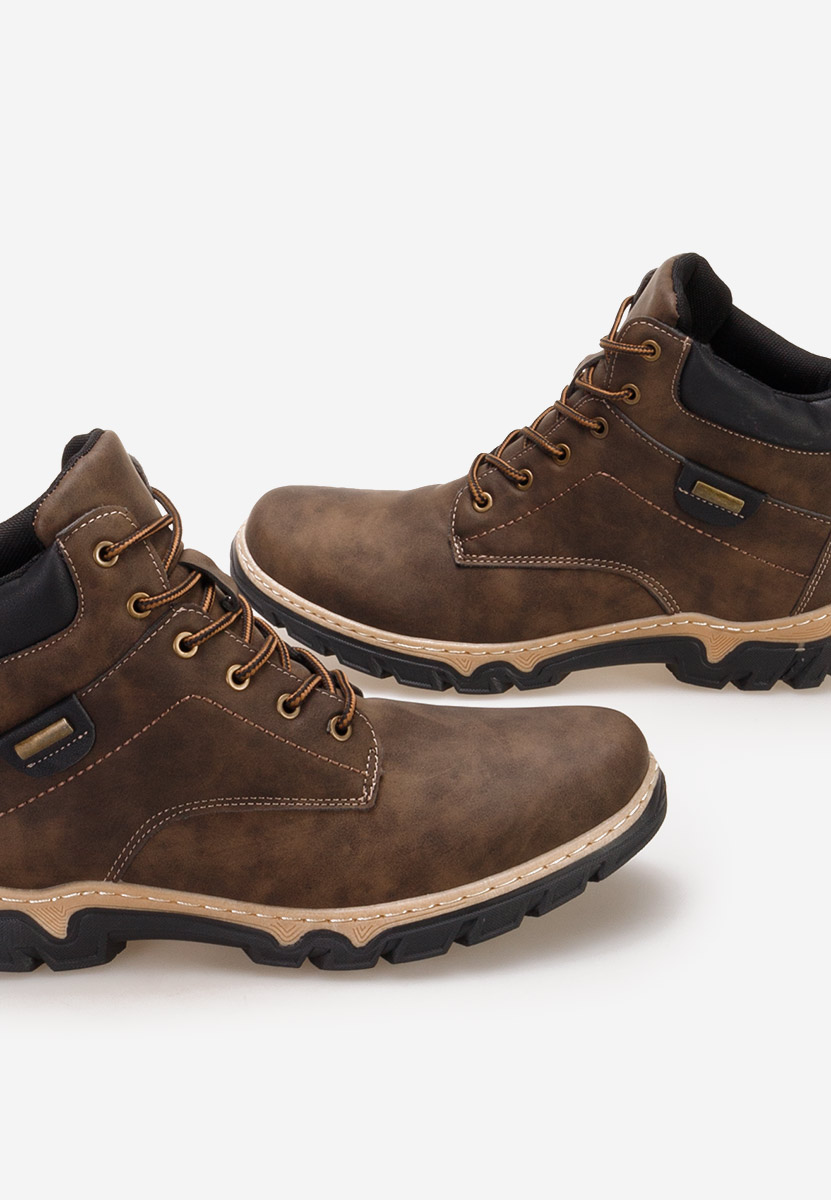 Hnedé pánské kotníkové boty Regan