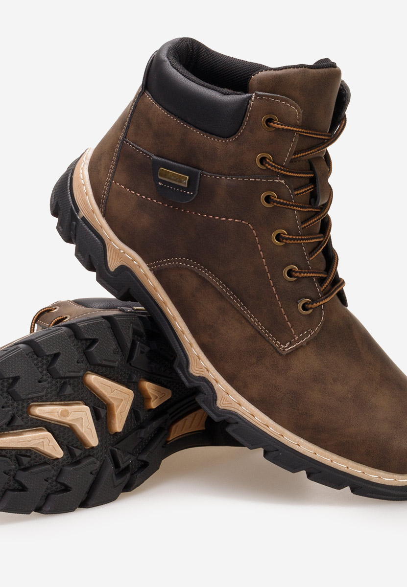 Hnedé pánské kotníkové boty Regan