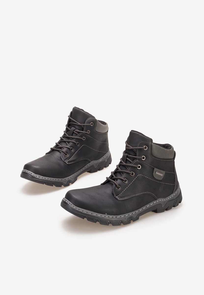 Černé pánské kotníkové boty Regan