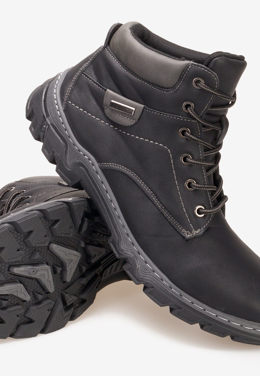 Černé pánské kotníkové boty Regan