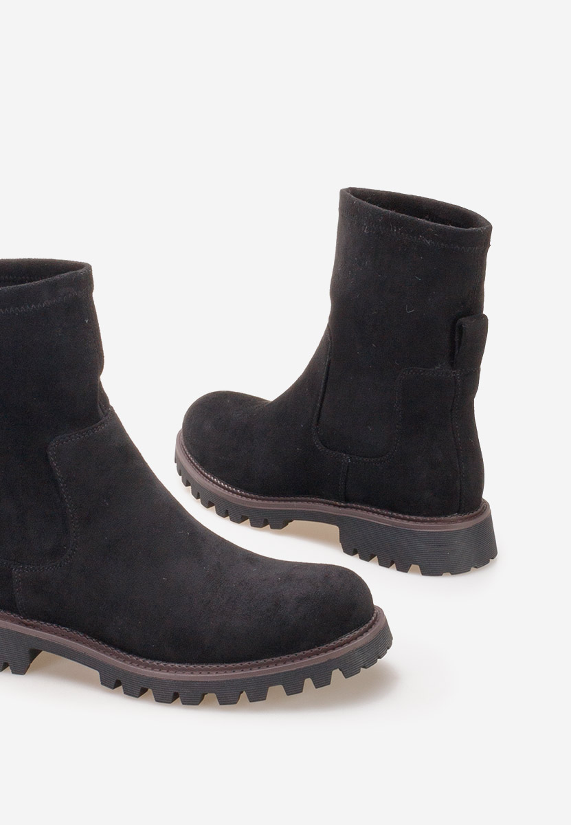 Černé dámské kotníková obuv Javana