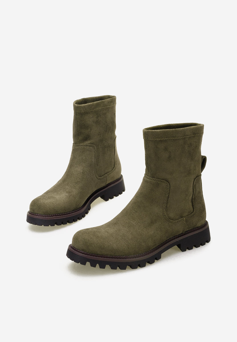 Zelené dámské kotníková obuv Javana