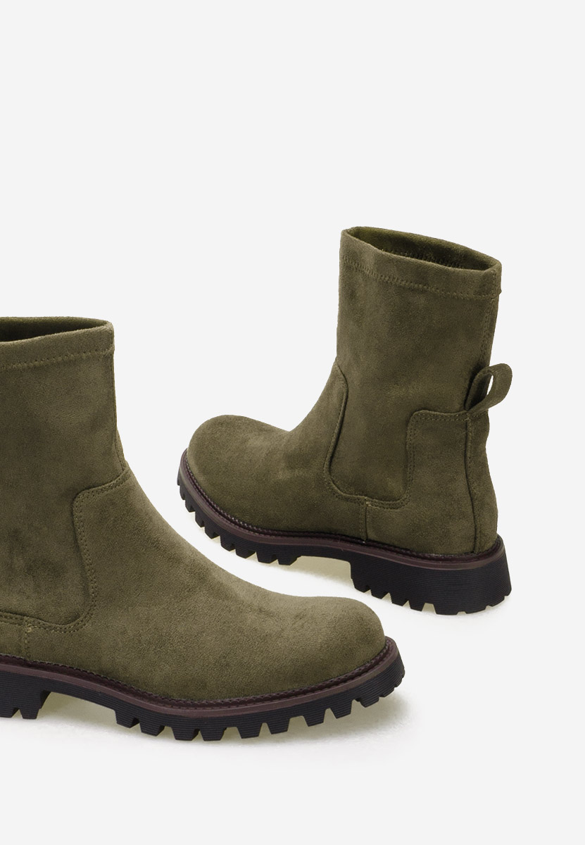 Zelené dámské kotníková obuv Javana