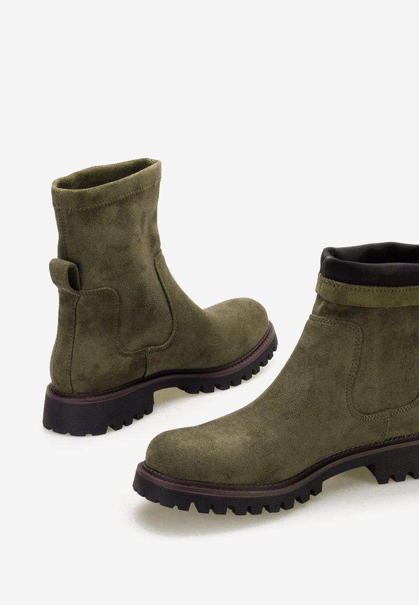 Zelené dámské kotníková obuv Javana