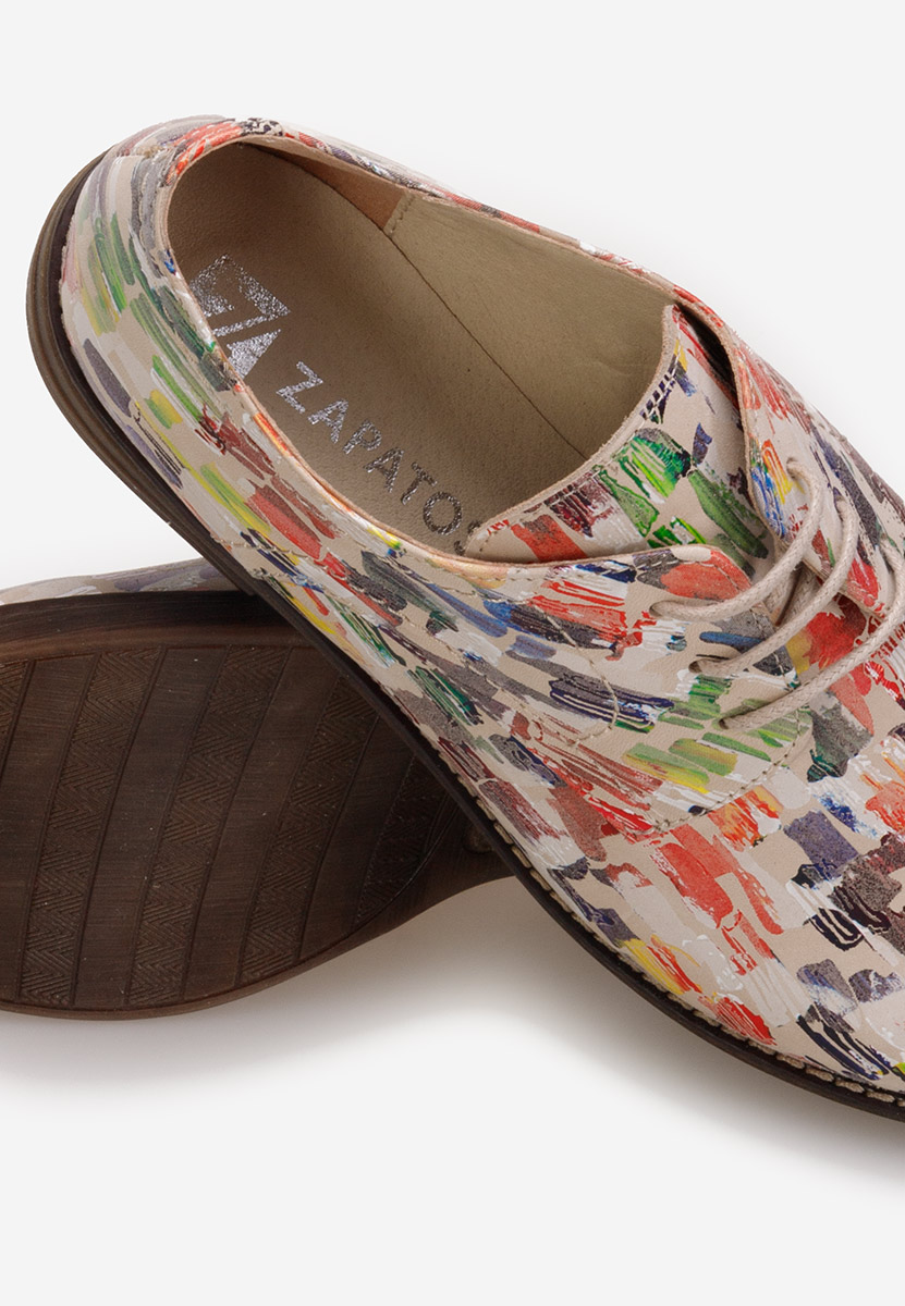 Viacfarebné kožené derby dámske Otivera V9