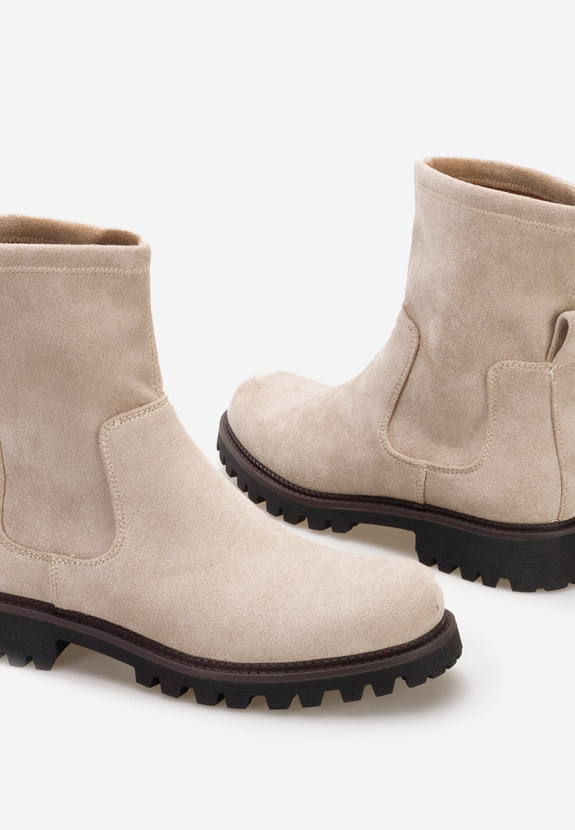 Béžové dámské kotníková obuv Javana