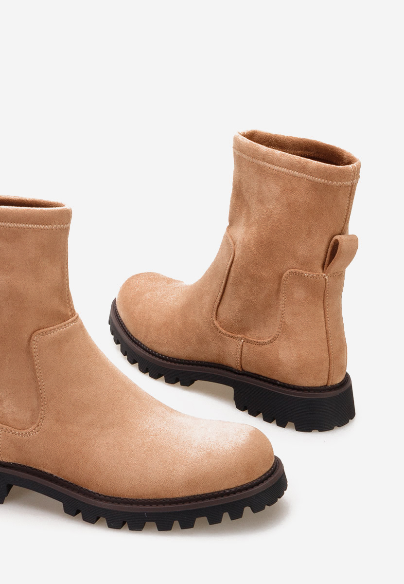 Camelové dámské kotníková obuv Javana