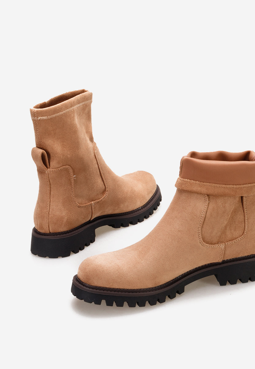 Camelové dámské kotníková obuv Javana