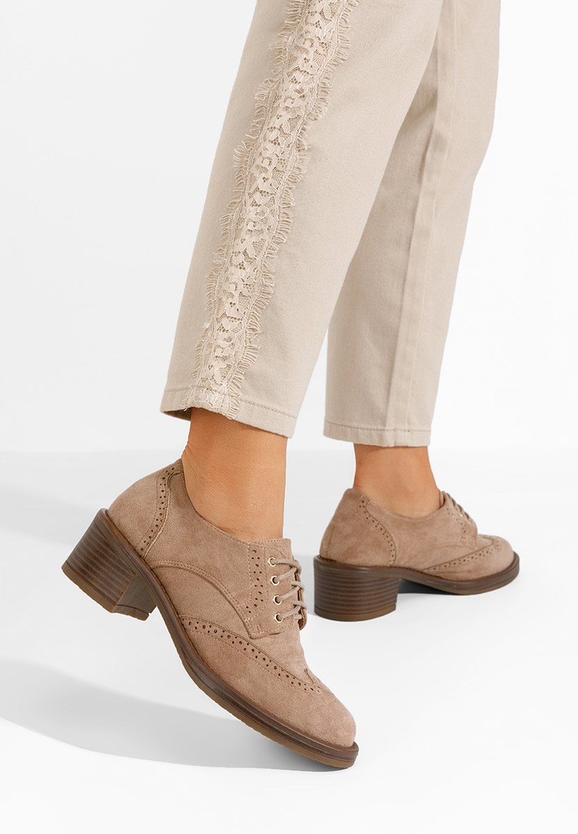 Khaki dámské polobotky Slick