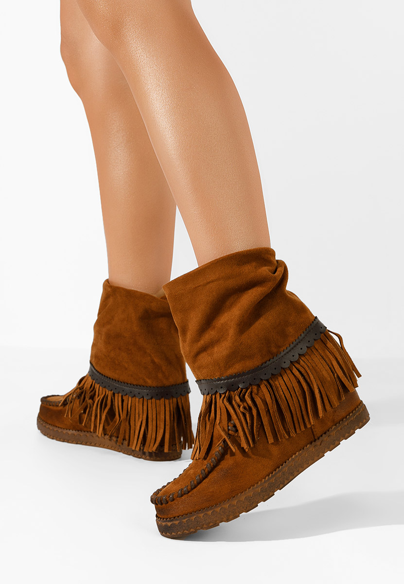 Camelové mocc kozačky Filin