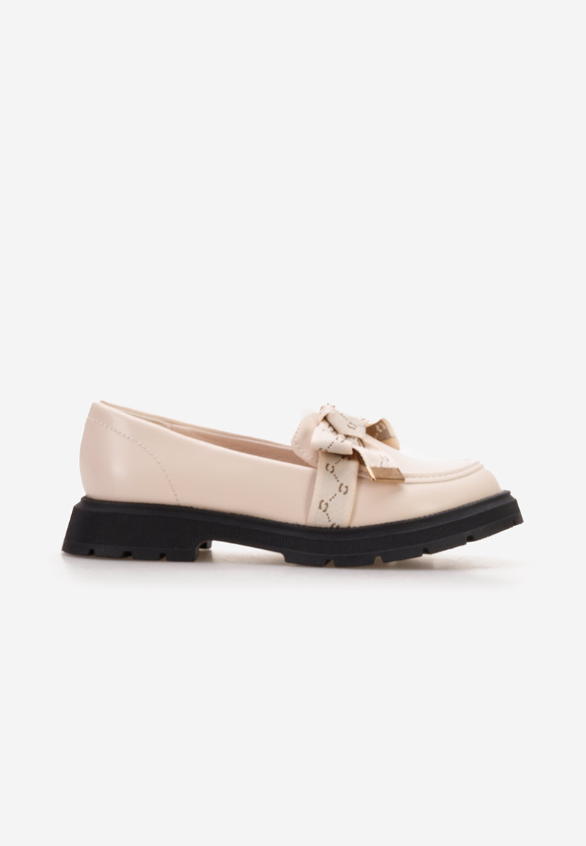 Béžové dívčí mokasíny Sophy