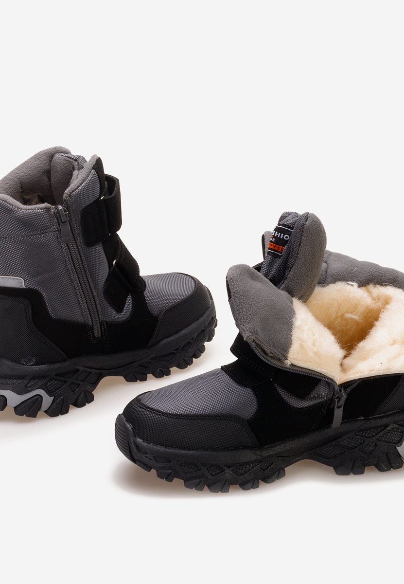 Šedé chlapecké kotníkové boty Forrest