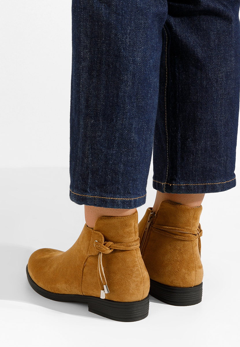 Camelové dámské kotníkové boty Dezara