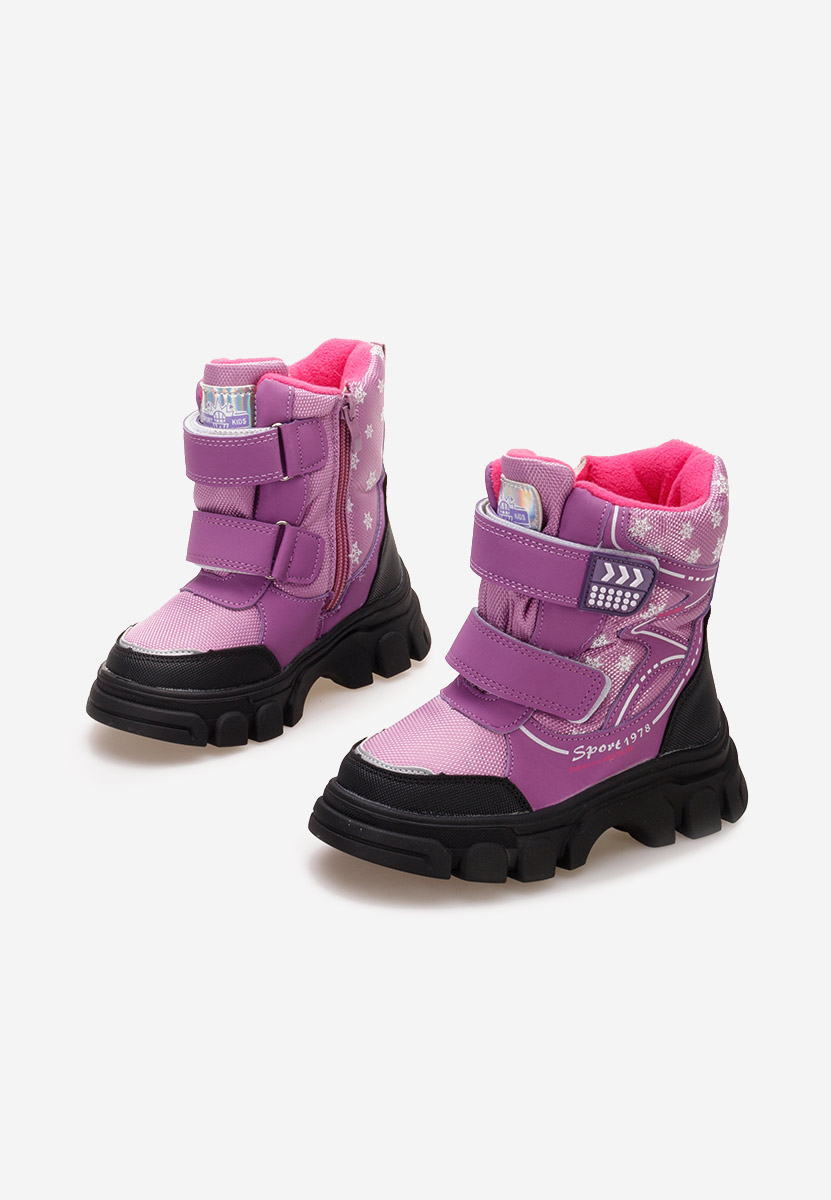 Fialové dívčí kotníkové boty Mendoza