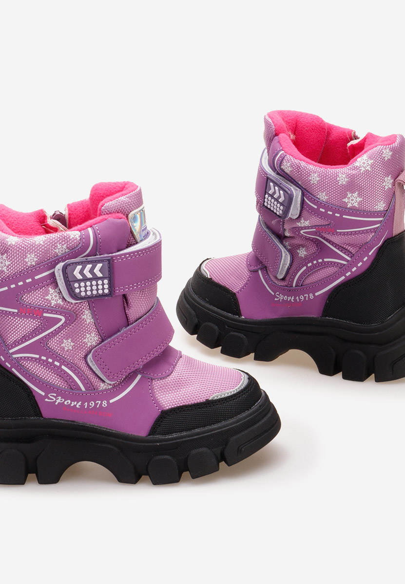 Fialové dívčí kotníkové boty Mendoza