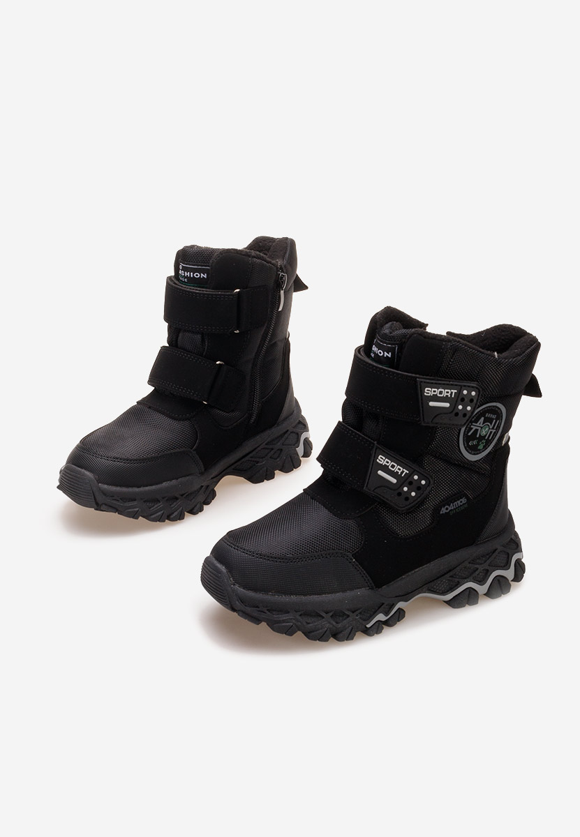 Černé chlapecké kotníkové boty Forrest