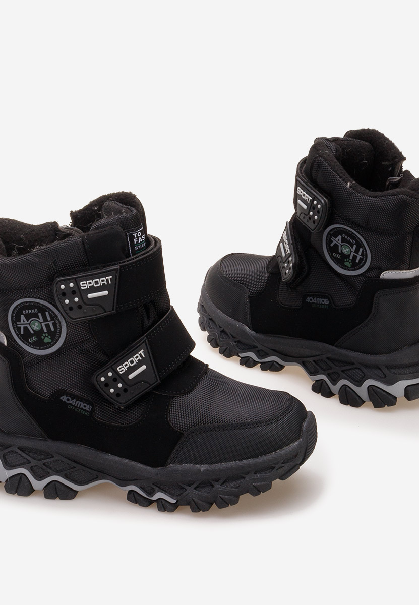 Černé chlapecké kotníkové boty Forrest