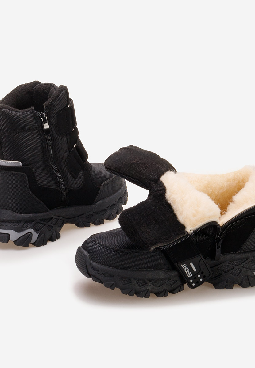 Černé chlapecké kotníkové boty Forrest