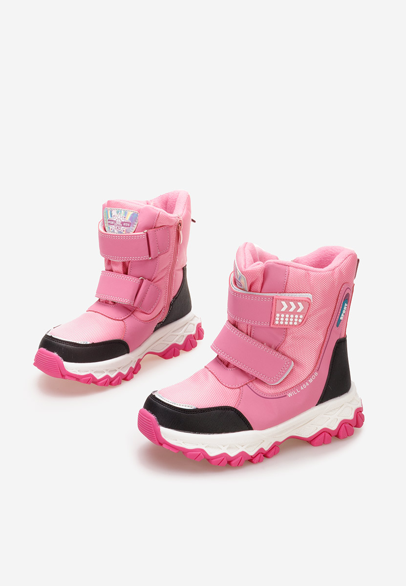 Ružové dívčí kotníkové boty Azalia