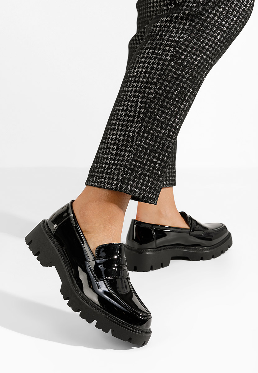 Černé mokasíny dámské Zampa