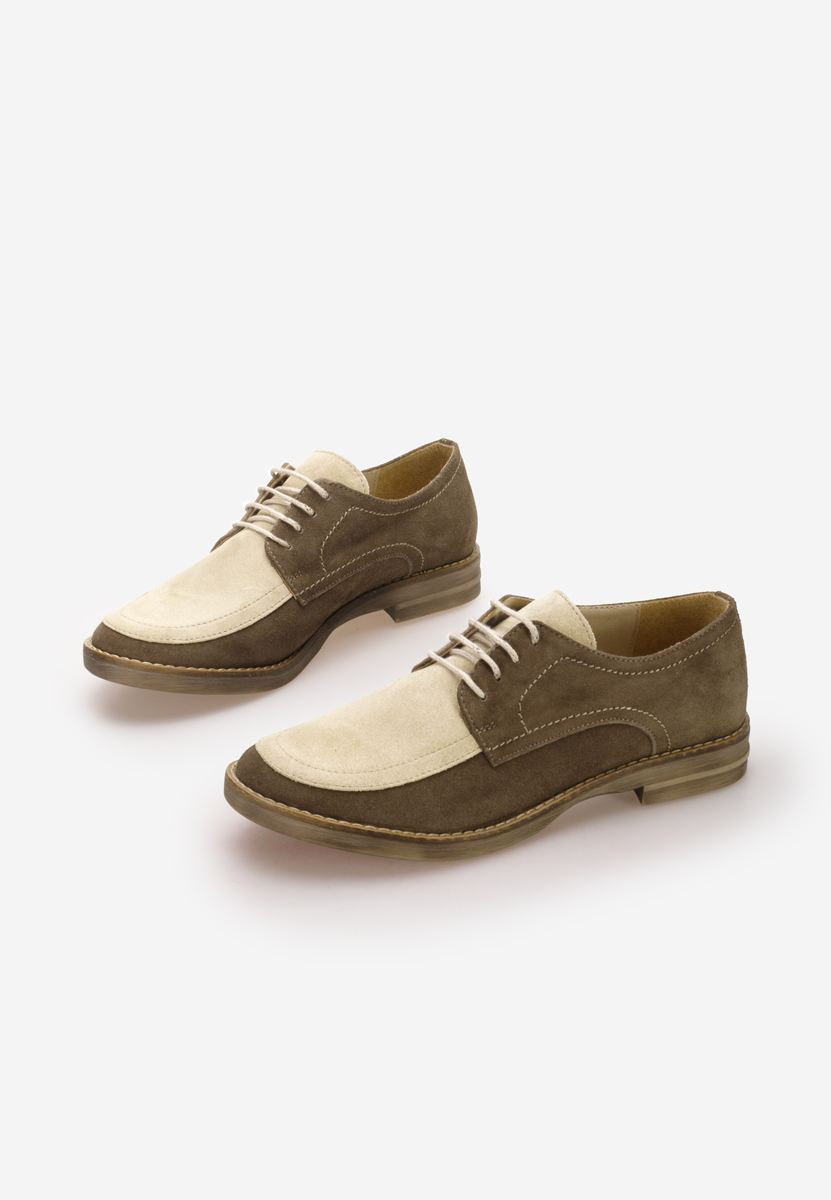 Khaki kožené derby dámske Radiant V2