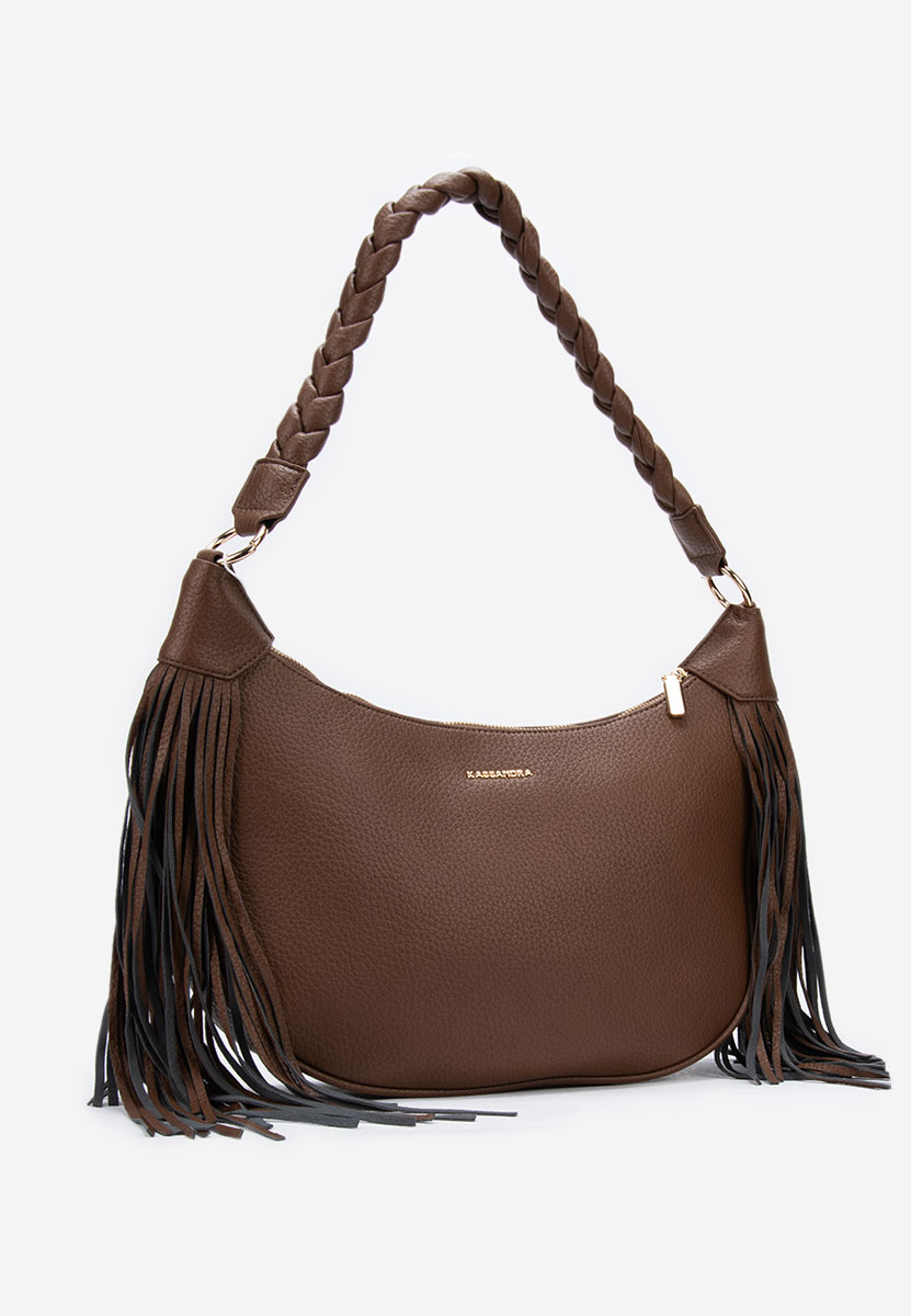 Hnedé rukojeť kabelky Zenith