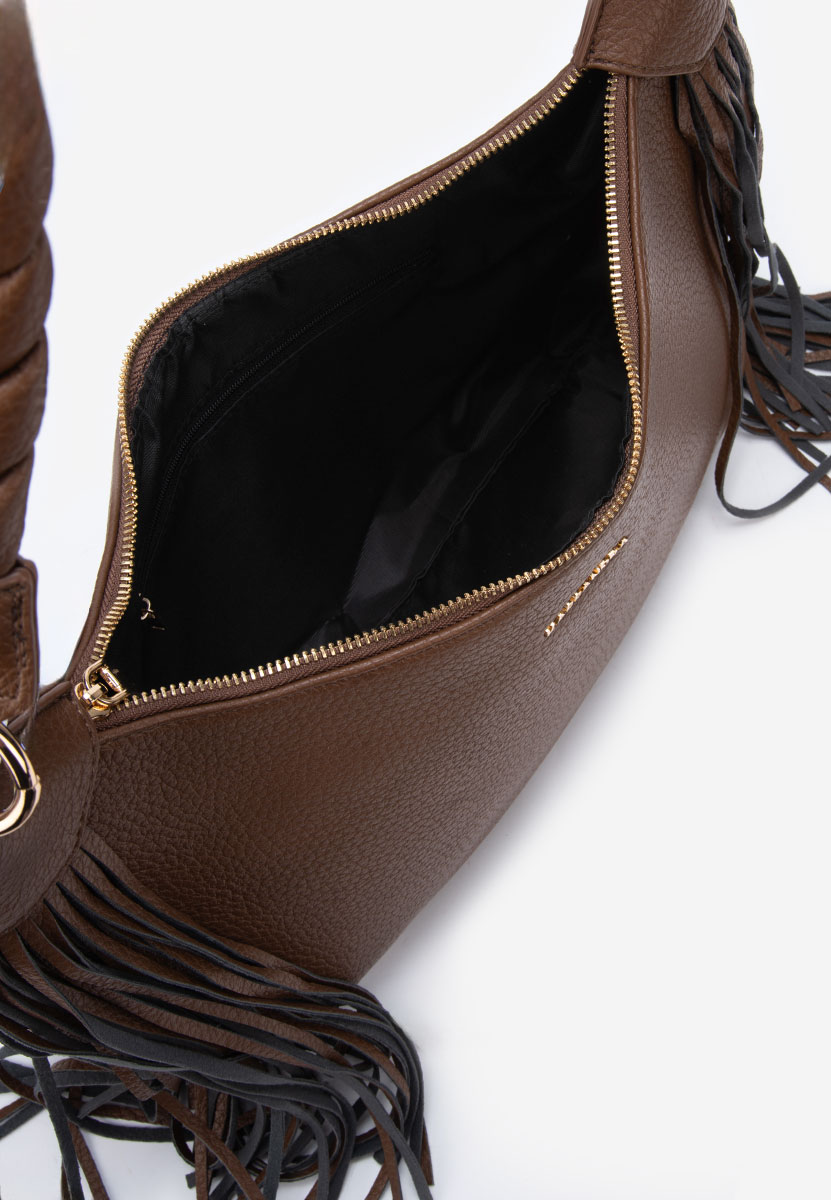 Hnedé rukojeť kabelky Zenith