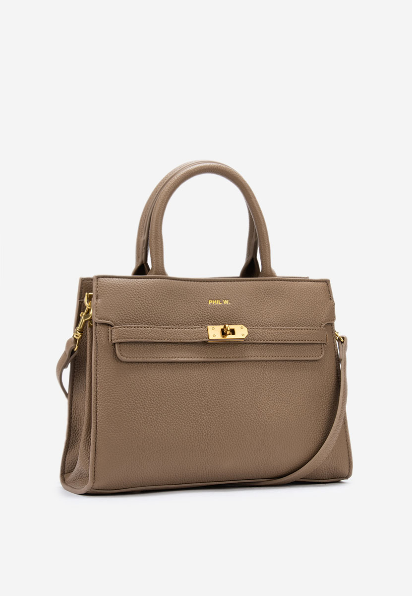 Khaki rukojeť kabelky Tharsa