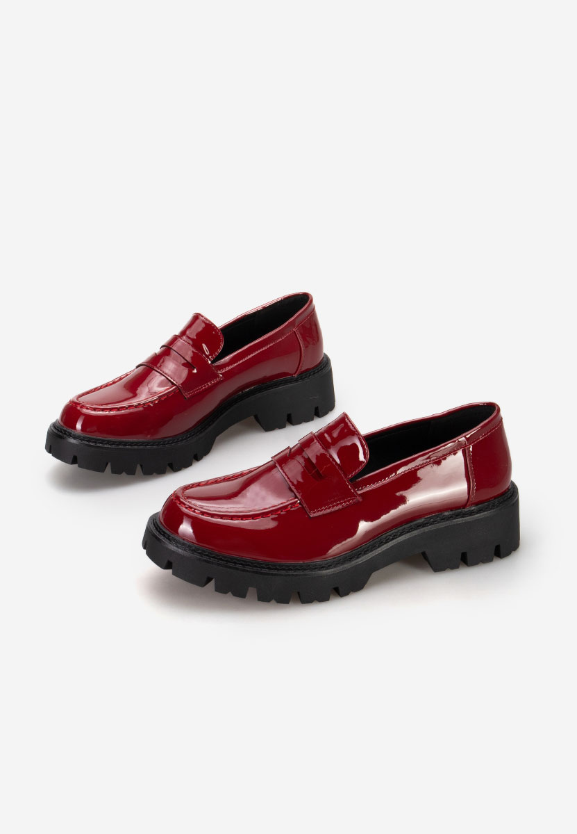 Bordové mokasíny dámské Zampa