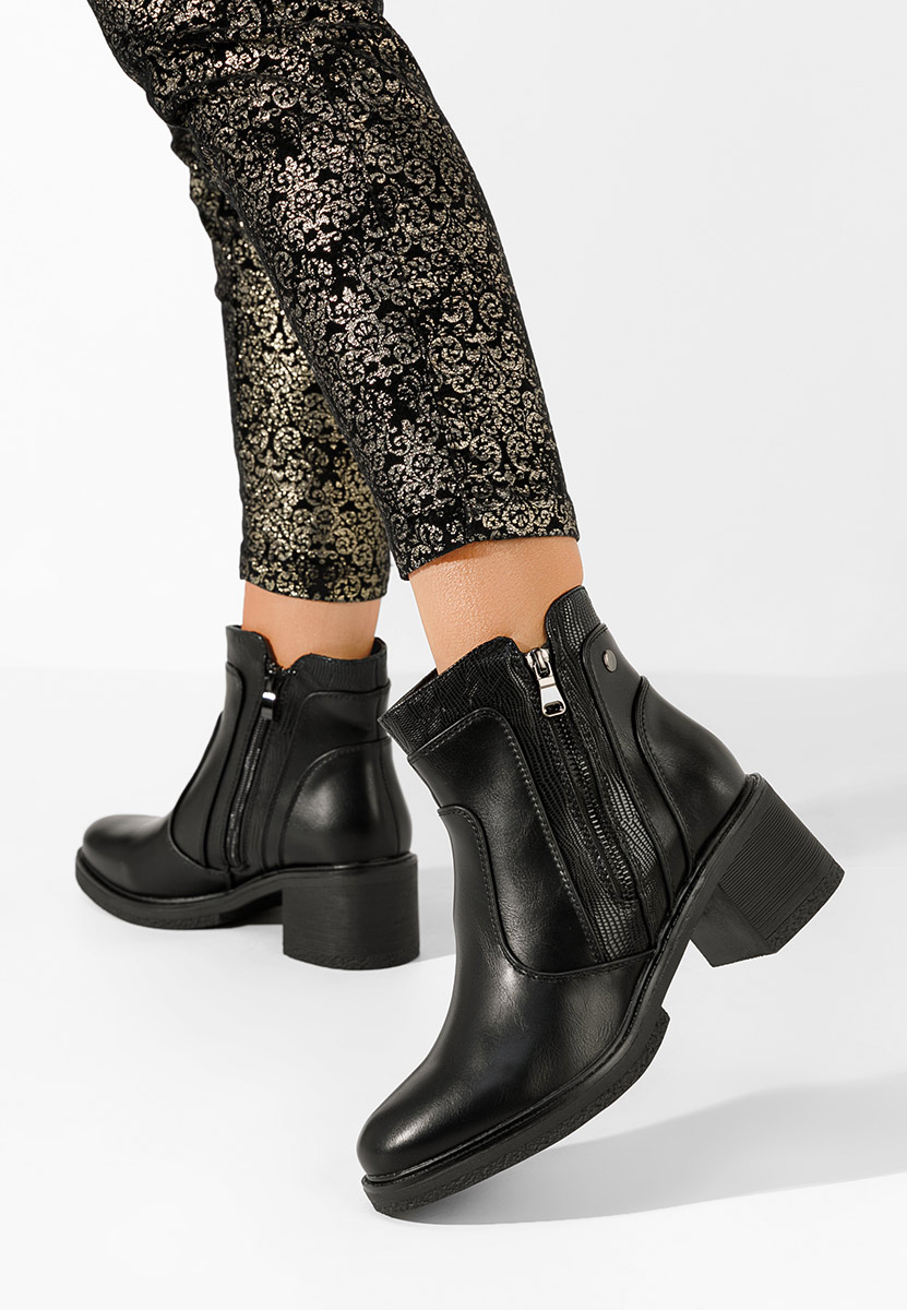 Černé kotníková obuv Caleiaja